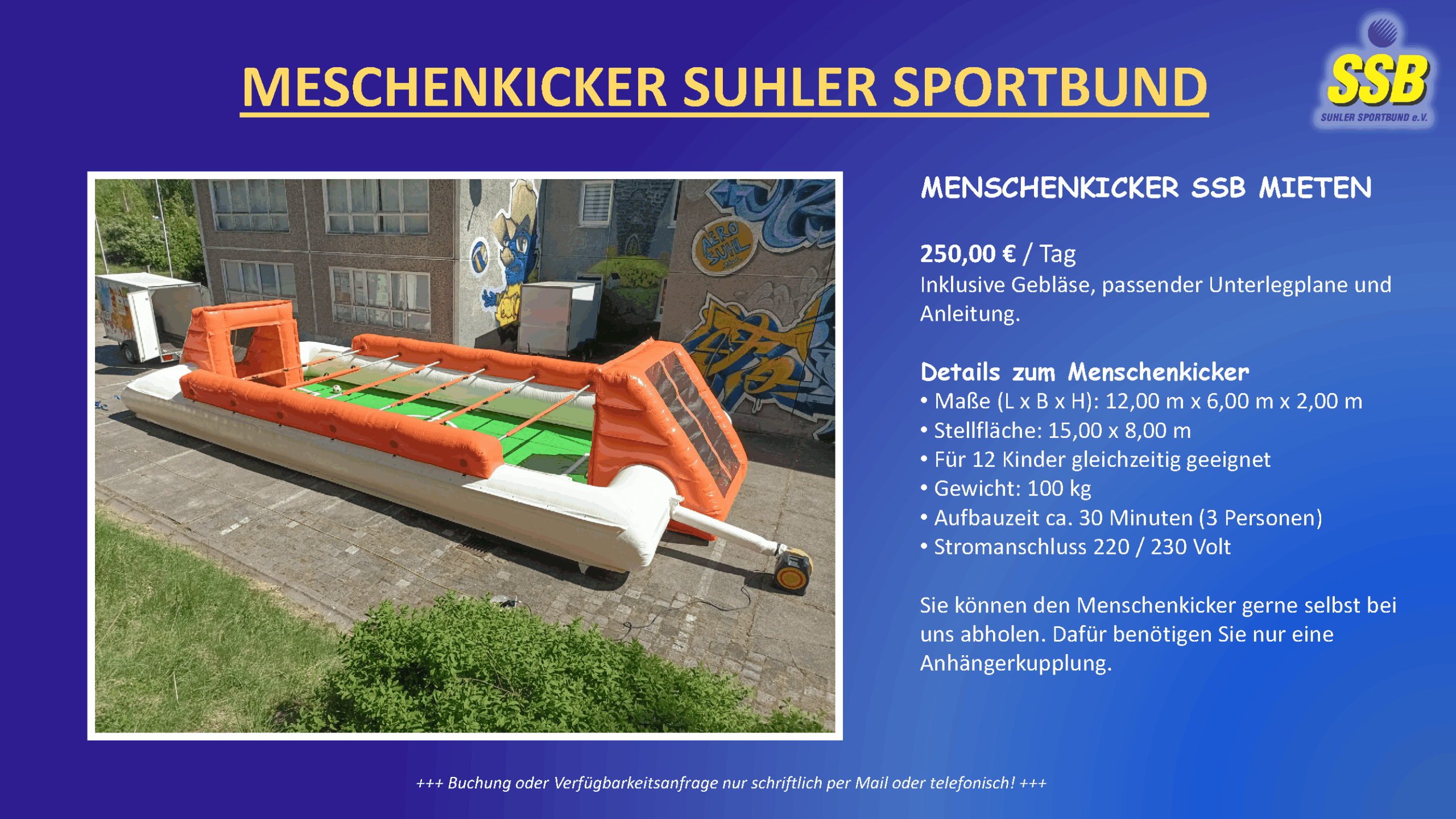Verleih von Hüpfburgen und Spielmobil