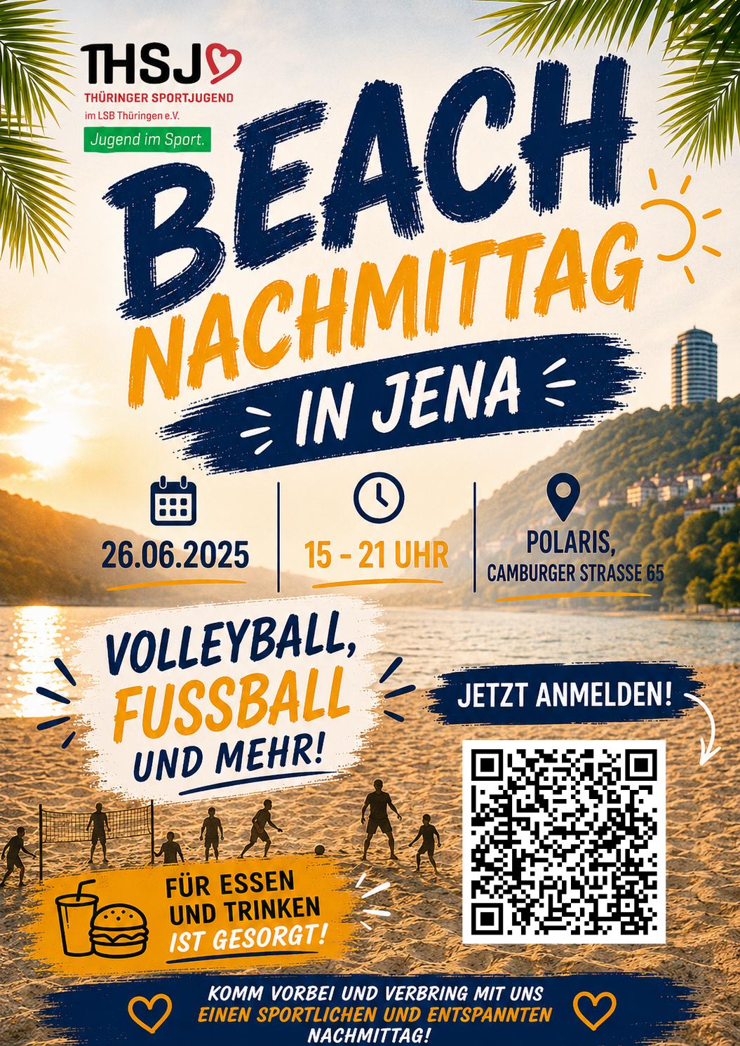 Flyer Beachnachmittag für junge Engagierte