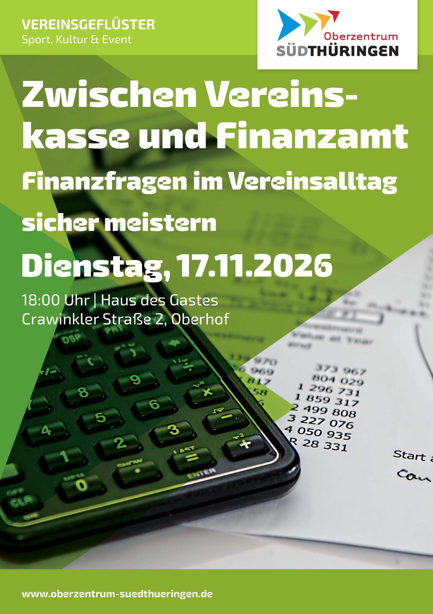 Vereinsgeflüster zum Thema Finanzen